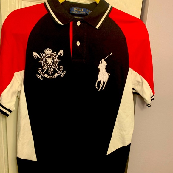 NWT!Mens Sm.Red,Black,White POLO Blackwatch. RARE - Picture 2 of 9